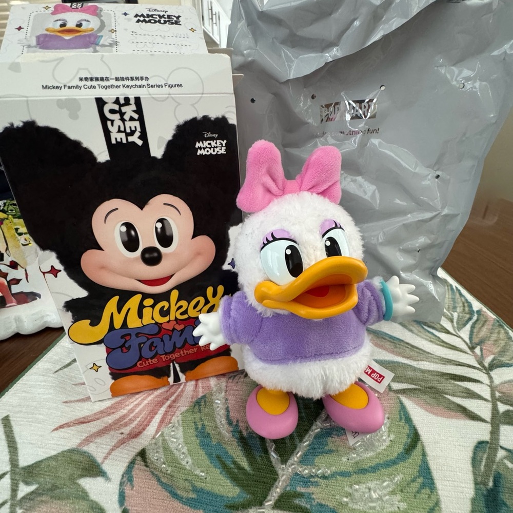 Disney 100% Authentic Pop Mart -Mickey Family- Daisy Duck Keychain